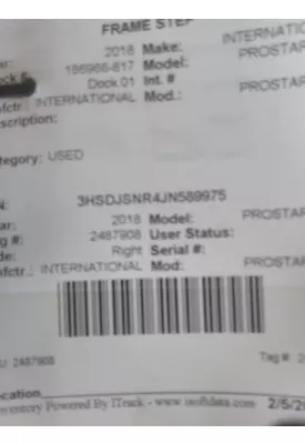 INTERNATIONAL PROSTAR 122 FRAME STEP
