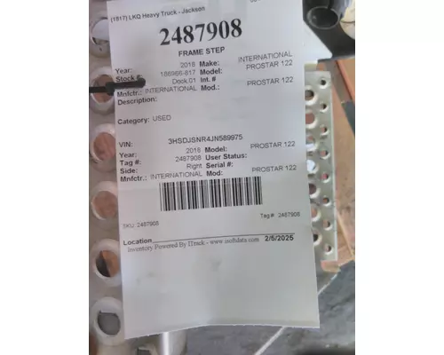 INTERNATIONAL PROSTAR 122 FRAME STEP