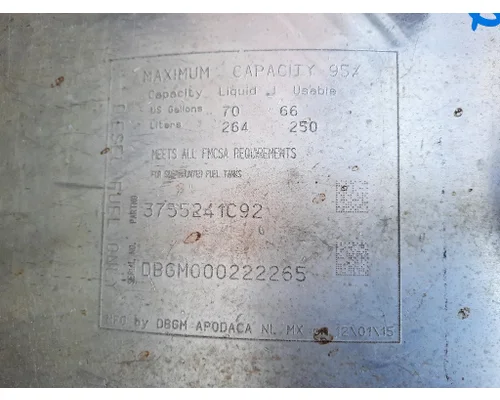 INTERNATIONAL PROSTAR 122 FUEL TANK