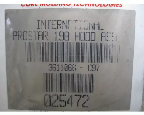 INTERNATIONAL PROSTAR 122 HOOD