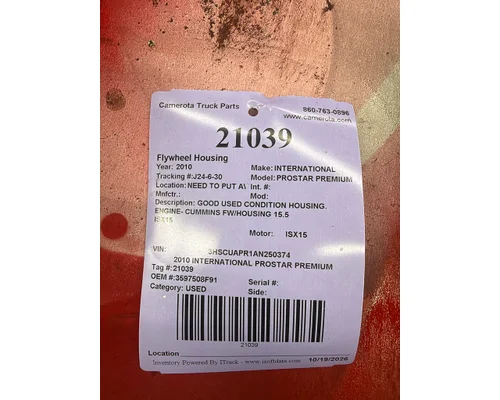 INTERNATIONAL PROSTAR PREMIUM Flywheel Housing