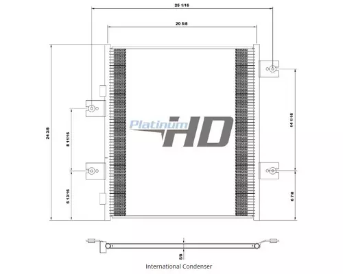 INTERNATIONAL PROSTAR AIR CONDITIONER CONDENSER