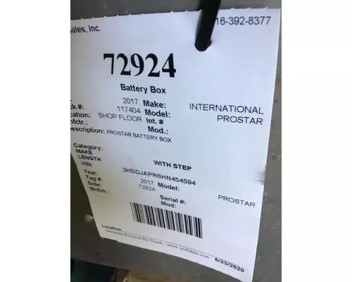 INTERNATIONAL PROSTAR BATTERY BOX