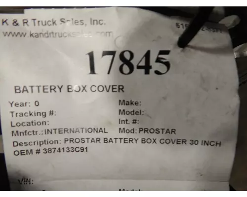 INTERNATIONAL PROSTAR Battery Box Cover