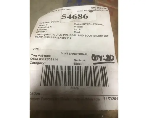 INTERNATIONAL PROSTAR Brake Components