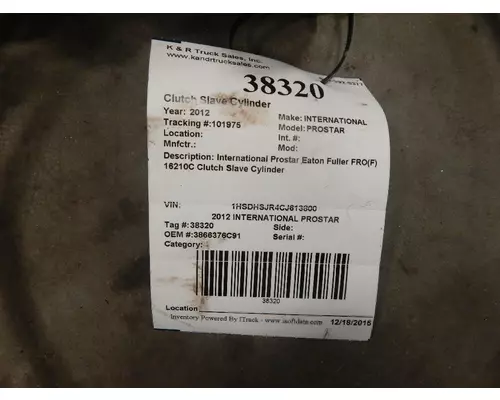 INTERNATIONAL PROSTAR Clutch Slave Cylinder