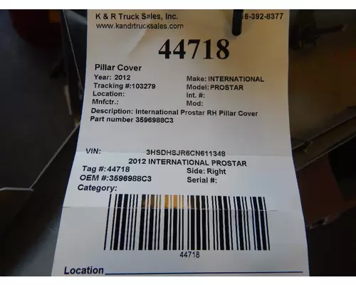 INTERNATIONAL PROSTAR Door Panel (Trim)