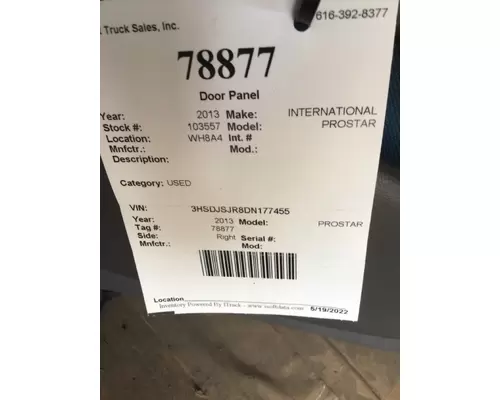 INTERNATIONAL PROSTAR Door Panel (Trim)