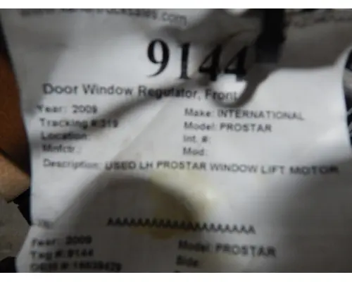 INTERNATIONAL PROSTAR Door Window Regulator, Front
