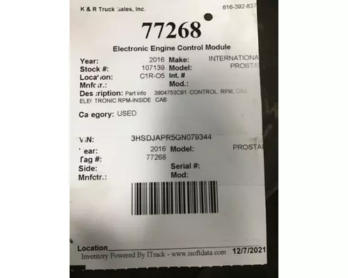 INTERNATIONAL PROSTAR ECM (Chassis)