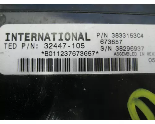 INTERNATIONAL PROSTAR Electronic Chassis Control Modules