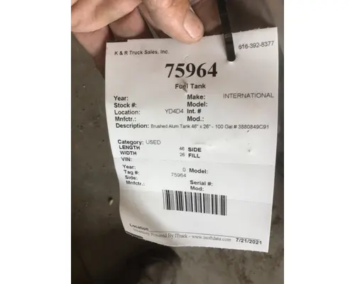 INTERNATIONAL PROSTAR Fuel Tank