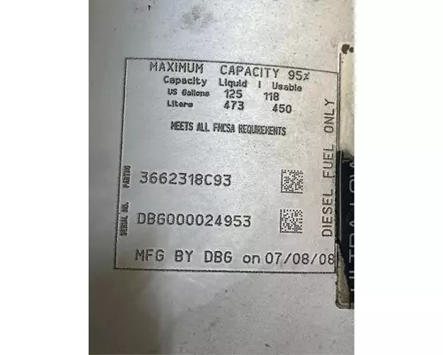 INTERNATIONAL PROSTAR Fuel Tank