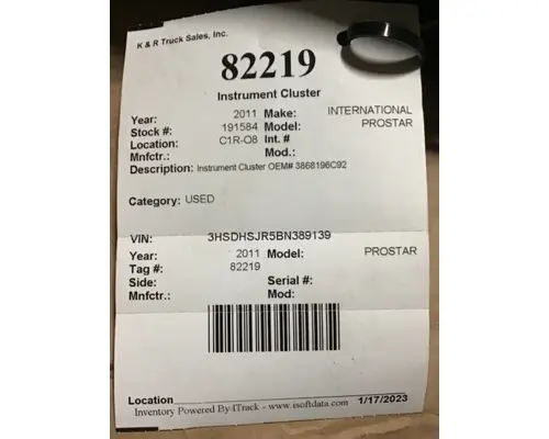 INTERNATIONAL PROSTAR Gauges (all)