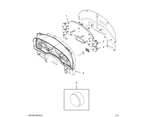 INTERNATIONAL PROSTAR Instrument Cluster