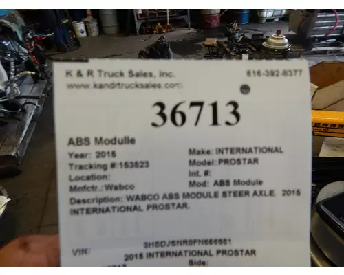 INTERNATIONAL PROSTAR MODULE, BRAKE CONTROL (ABS)