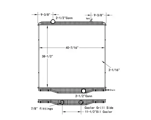 INTERNATIONAL PROSTAR RADIATOR ASSEMBLY