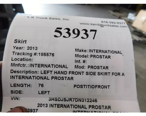 INTERNATIONAL PROSTAR Skirt