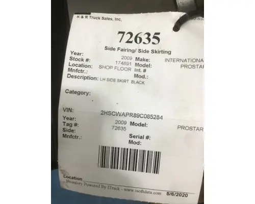 INTERNATIONAL PROSTAR Sleeper Fairing