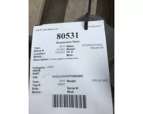 INTERNATIONAL PROSTAR Suspension, Misc. Part