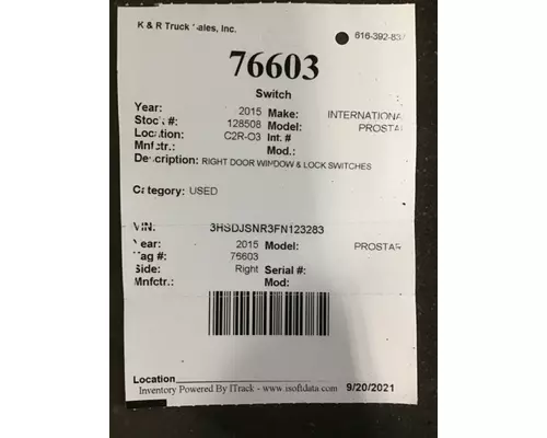INTERNATIONAL PROSTAR Switch