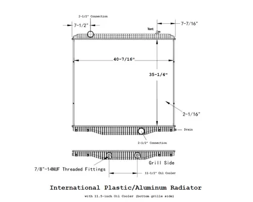 INTERNATIONAL Paystar Radiator