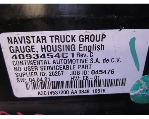 INTERNATIONAL ProStar_4093454C1 Instrument Cluster