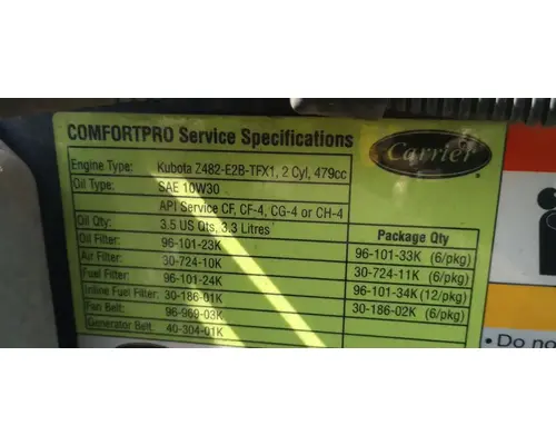 INTERNATIONAL ProStar Auxillary Power Unit