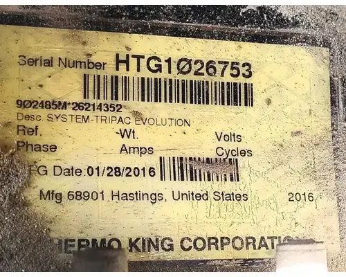 INTERNATIONAL ProStar Auxillary Power Unit