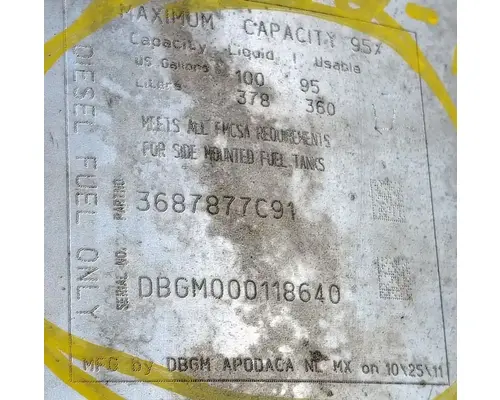INTERNATIONAL ProStar Fuel Tank