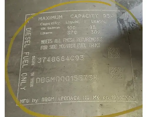 INTERNATIONAL ProStar Fuel Tank