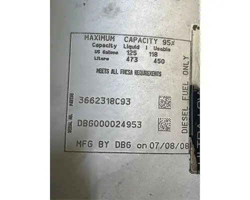 INTERNATIONAL ProStar Fuel Tank