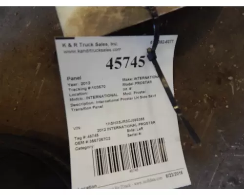 INTERNATIONAL Prostar  Body Parts, Misc.
