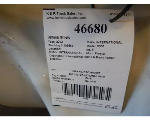INTERNATIONAL Prostar  Miscellaneous Parts