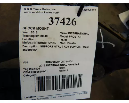 INTERNATIONAL Prostar  Shock Mount