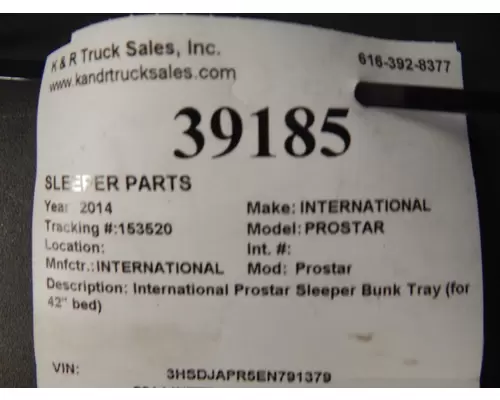 INTERNATIONAL Prostar  Sleeper Parts