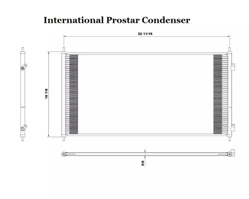 INTERNATIONAL Prostar Air Conditioner Condenser