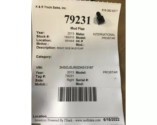 INTERNATIONAL Prostar Brackets, Misc.