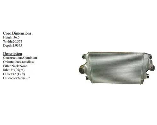 INTERNATIONAL Prostar Charge Air Cooler (ATAAC)