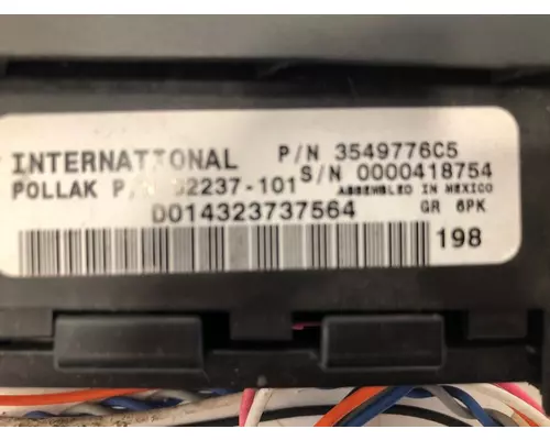 INTERNATIONAL Prostar Dash  Console Switch
