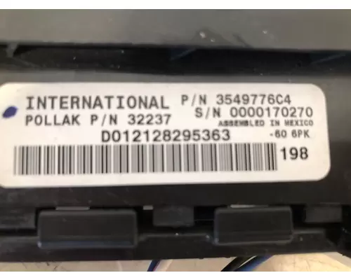 INTERNATIONAL Prostar Dash  Console Switch