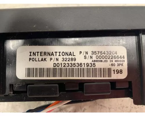 INTERNATIONAL Prostar Dash  Console Switch