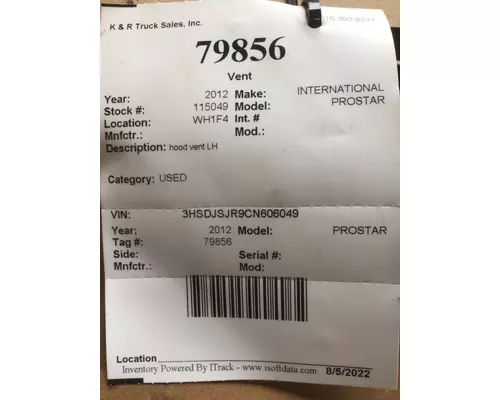 INTERNATIONAL Prostar Dash Panel
