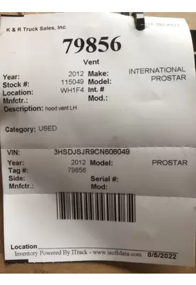 INTERNATIONAL Prostar Dash Panel