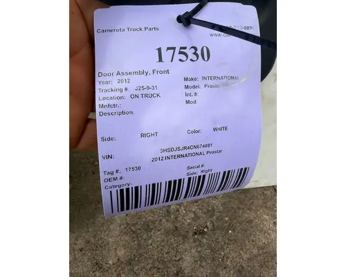 INTERNATIONAL Prostar Door Assembly, Front