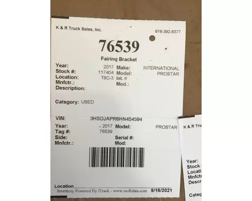 INTERNATIONAL Prostar Door Assembly, Front