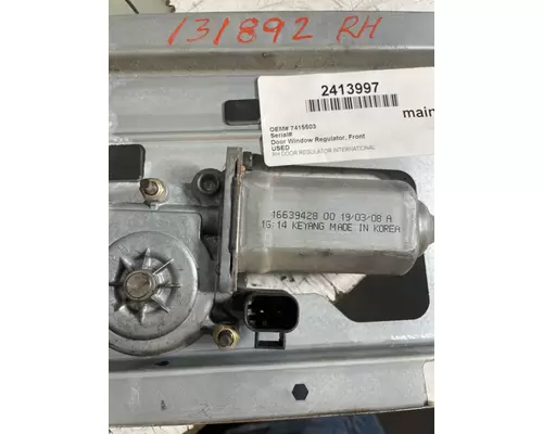 INTERNATIONAL Prostar Door Window Regulator, Front
