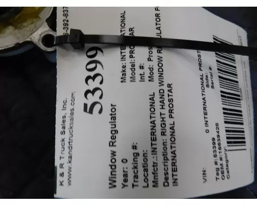 INTERNATIONAL Prostar Door Window Regulator