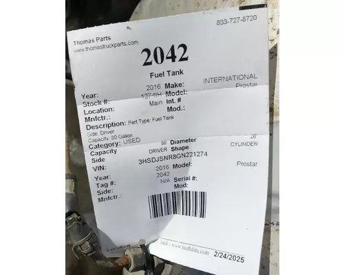INTERNATIONAL Prostar Fuel Tank