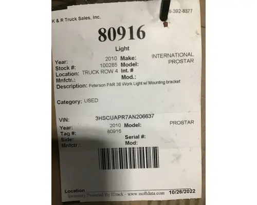 INTERNATIONAL Prostar Lighting